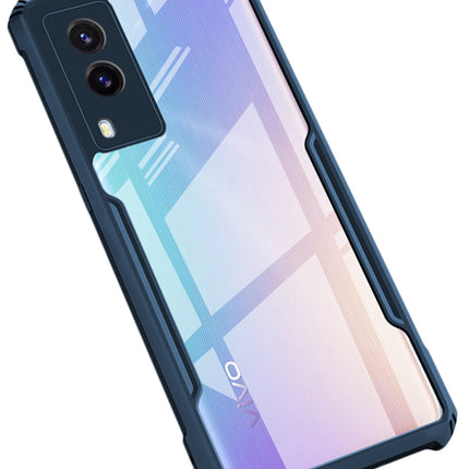 Beetle for Vivo V21E (5G) Back Case , [Military Grade Protection] Shock Proof Slim Hybrid Bumper Cover (Blue)