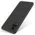 Soft Fabric Hybrid for Vivo V21 Back Cover, Shockproof Protection Slim Hard Back Case (Black)