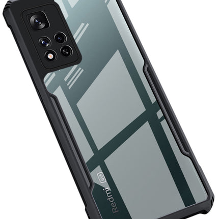 Beetle for Xiaomi 11i / 11i HyperCharge Back Case, [Military Grade Protection] Shock Proof Slim Hybrid Bumper Cover (Black)