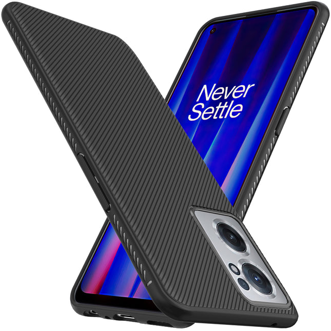 Twill Shockproof Soft Flexible Back Case Cover for OnePlus Nord CE 2 (Black)