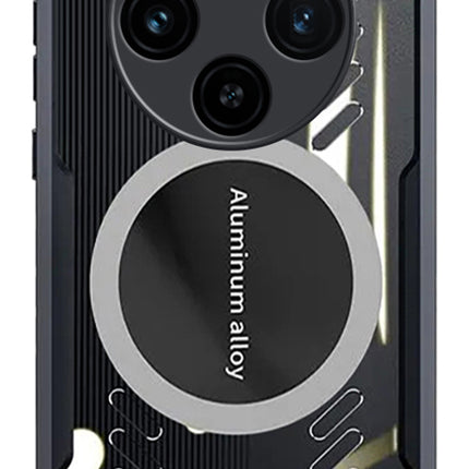 Mobizang Magnetic Heat Dissipation Gaming Back Cover For Vivo X100 | Slim Shockproof Bumper Case (Black)