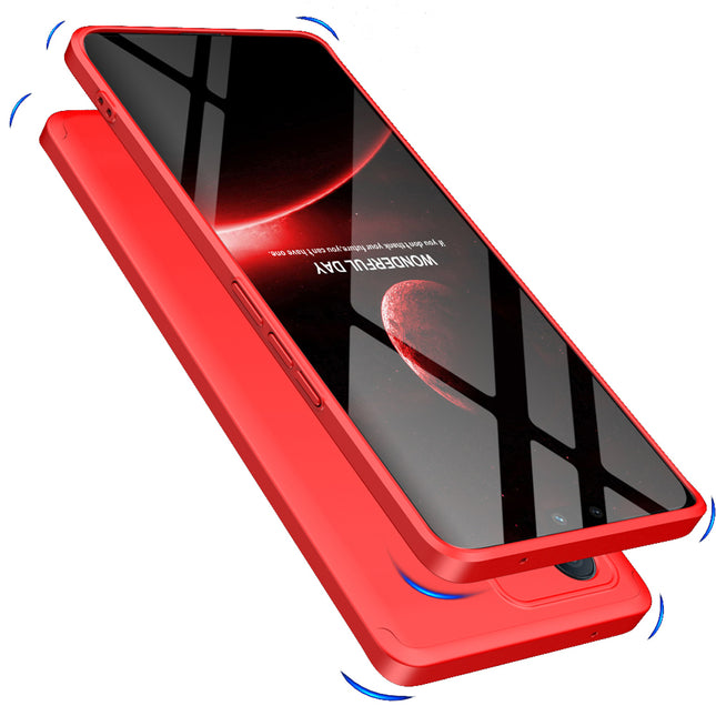 Double Dip Full 360 Protection Back Case Cover for Vivo V23 PRO (5G) (Red)