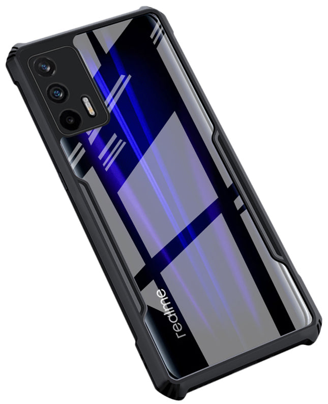 Beetle for Realme GT (5G) Back Case, [Military Grade Protection] Shock Proof Slim Hybrid Bumper Cover (Black)