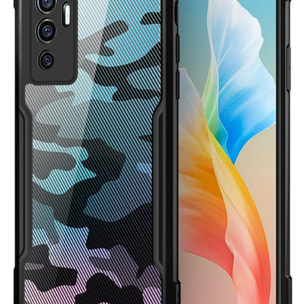 Beetle Camouflage for Vivo V23E (5G) Back Case, [Military Grade Protection] Shock Proof Slim Hybrid Bumper Back Cover , Black