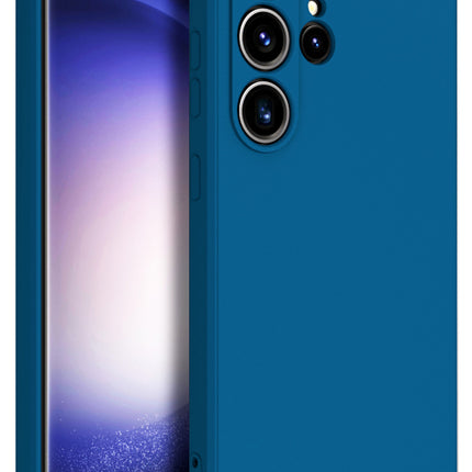 Mobizang Matte Protective Lens Flexible Back Cover for Samsung Galaxy S24 Ultra | Slim Silicone with Soft Lining Shockproof Full Body Bumper Case (Green)