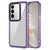 Mobizang Warrior Acrylic Clear Back Cover For Vivo V27 (5G) / Vivo V27 PRO (5G) | Slim Shockproof [Military Grade Protection] Hybrid Bumper Case (Purple Sides)