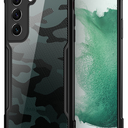 Mobizang Beetle Camouflage for Samsung Galaxy S23 Plus Back Case, Shock Proof Cover (Black)