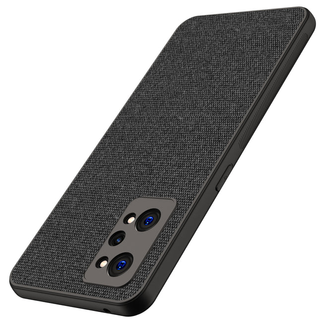 Soft Full Fabric Protective Back Case Cover for Realme GT Neo 2 (Black)