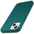 Silk Smooth Finish [Full Coverage] All Sides Protection Slim Back Case Cover for Apple iPhone 13 (6.1 inch) (Green)