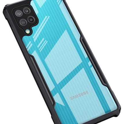 Beetle for Samsung Galaxy A12 / M12 / F12 Back Case, [Military Grade Protection] Shock Proof Slim Hybrid Bumper Cover (Black)