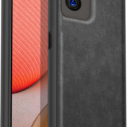 Tux Back Case for Realme 9i, Slim Leather Case with Soft Edge Shockproof Back Cover (Black)