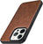 Tux Back Case for Apple iPhone 13 Pro , Slim Leather Case with Soft Edge Shockproof Back Cover (Brown)