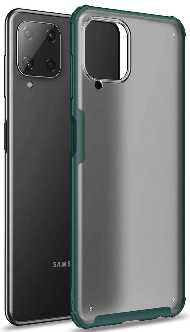 Shield Frosted Acrylic Back Shock Proof Case Cover for Samsung Galaxy A22 4G (Green)