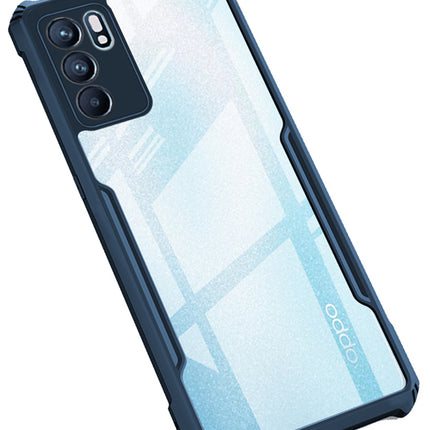 Beetle for Oppo Reno 6 Back Case , [Military Grade Protection] Shock Proof Slim Hybrid Bumper Cover (Blue)