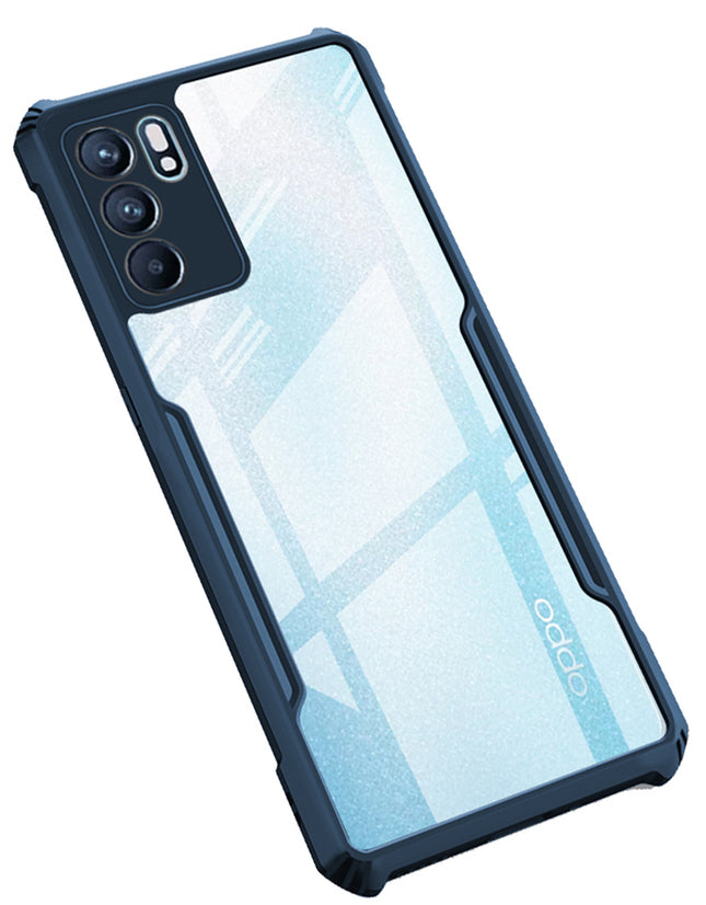 Beetle for Oppo Reno 6 Back Case , [Military Grade Protection] Shock Proof Slim Hybrid Bumper Cover (Blue)