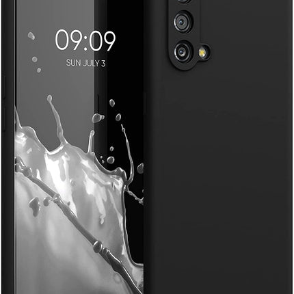 Matte Lens Protective Back Cover for OnePlus Nord CE (5G) / One Plus Nord CE (5G) , Slim Silicone with Soft Lining Shockproof Flexible Full Body Bumper Case (Black)