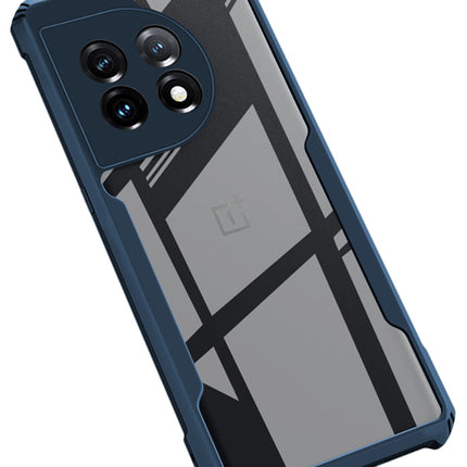 Mobizang Beetle for OnePlus 11R Back Case | [Military Grade Protection] Shock Proof Slim Hybrid Bumper Cover (Blue)