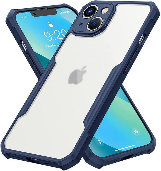 Beetle for Apple iPhone 13 Back Case, [Military Grade Protection] Shock Proof Slim Hybrid Bumper Cover (Blue)