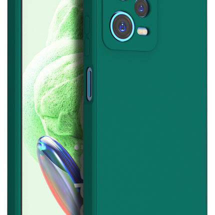 Mobizang Matte Protective Lens Flexible Back Cover for Redmi Note 12 | Slim Silicone with Soft Lining Shockproof Full Body Bumper Case (Green)