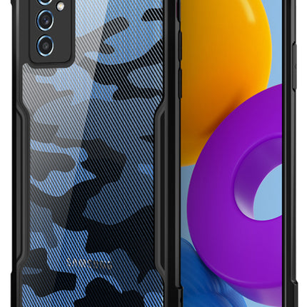 Beetle Camouflage for Samsung Galaxy M52 (5G) Back Case, [Military Grade Protection] Shock Proof Slim Hybrid Bumper Cover (Black)