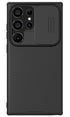 Mobizang Camshield Back Cover for Samsung Galaxy S24 ULTRA | Inbuilt Slider Shockproof Lens Protection Case (Black)