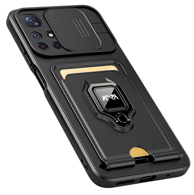 Mobizang Bisen Back Cover for Xiaomi 11i HyperCharge,Shockproof Slim Bumper Back Case (Black)