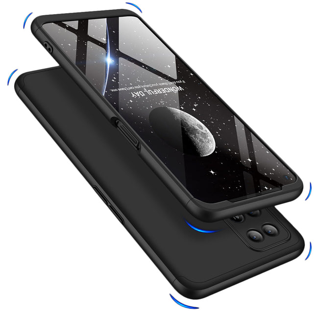 Double Dip Full 360 Protection Back Case Cover for Oppo A54 (4G) (Black)