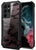 Beetle Camouflage for Samsung Galaxy S22 Ultra Back Case, [Military Grade] Shockproof Slim Hybrid Cover (Black)
