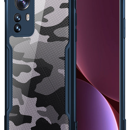 Beetle Camouflage for Xiaomi 12 PRO (5G) Back Case, Shockproof Slim Cover (Blue)