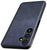 Mobizang Tux Leather Back Cover for Samsung Galaxy S24 Plus | Slim Shockproof Camera Protection Bumper Case (Blue)