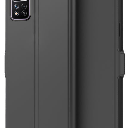 Noble Slim Flip Cover for Xiaomi 11i /11i Hypercharge , Magnetic and Card Holder Stand Leather Flip Wallet Case (Black)