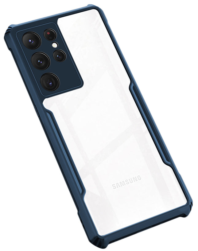 Beetle for Samsung Galaxy S22 Ultra Back Case, [Military Grade Protection] Shock Proof Slim Hybrid Bumper Cover (Blue)