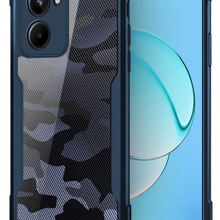 Mobizang Beetle Camouflage for Realme 10 Pro (5G)) Back Case | [Military Grade Protection] Shock Proof Slim Hybrid Bumper Cover (Blue)