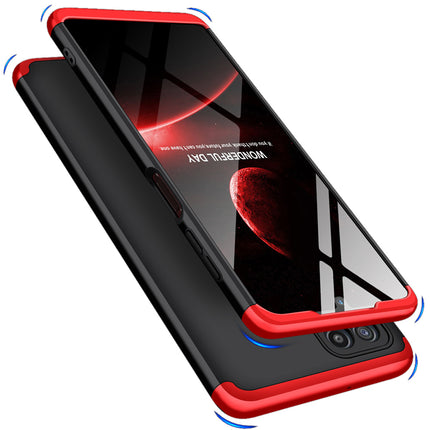 Double Dip Full 360 Protection Back Case Cover for Samsung Galaxy M32 (Red,Black)