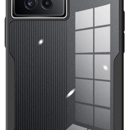 Mobizang Beetle V2 for OnePlus 10R Back Cover , [Military Grade] Shockproof Slim Camera Ring Hybrid Clear Case (Black)