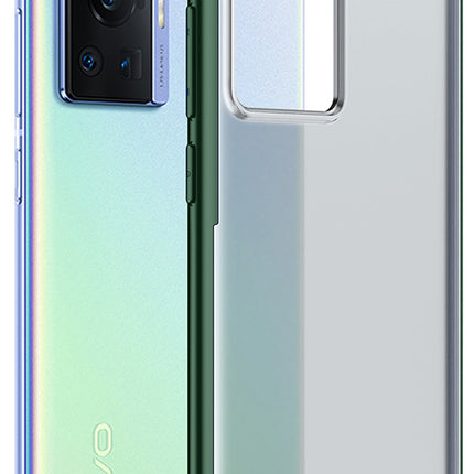 Shield Frosted Acrylic Back Shock Proof Case Cover for Vivo X70 PRO (Green)