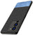 Mobizang Soft Fabric & Leather Hybrid Protective Case Cover for Vivo V25 PRO (5G) (Black,Blue)