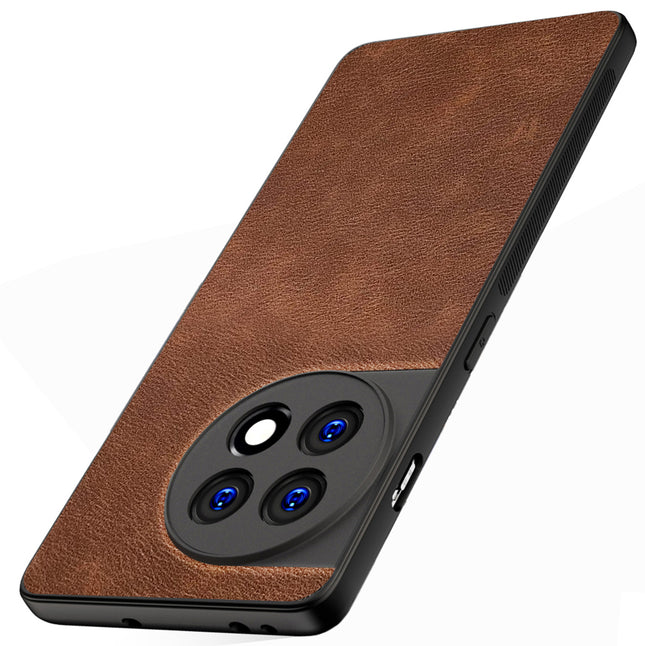 Mobizang Tux Back Case for OnePlus 11R | Slim Leather Shockproof Camera Protection Back Cover (Brown)