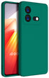 Mobizang Matte Protective Lens Flexible Back Cover for IQOO Neo 8 | Slim Silicone with Soft Lining Shockproof Full Body Bumper Case (Green)