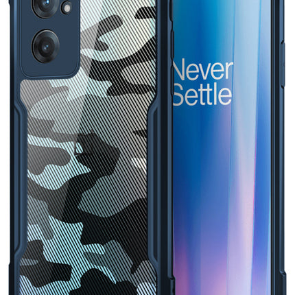 Beetle Camouflage for OnePlus Nord CE 2 Back Case, [Military Grade] Shockproof Slim Hybrid Cover (Blue)