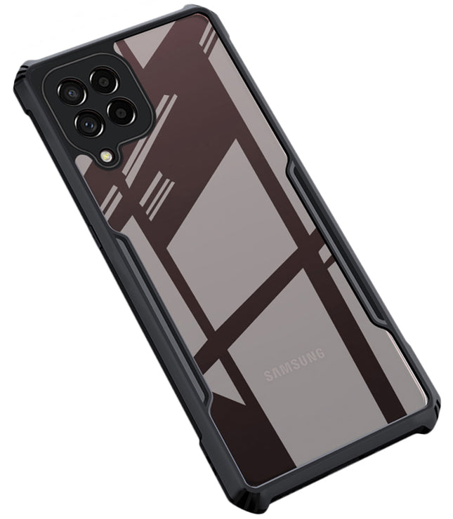 Beetle for Samsung Galaxy M33 (5G) Back Case, [Military Grade] Shockproof Slim Cover (Black)
