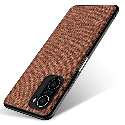 Soft Full Fabric Protective Shockproof Back Case Cover for Xiaomi Mi 11X Pro / Mi 11X (Full Brown)
