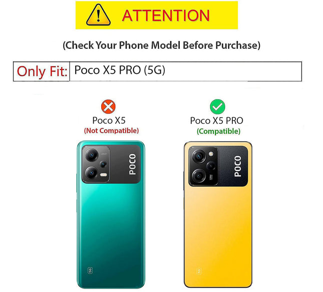 Mobizang Soft Fabric & Leather Hybrid for Poco X5 PRO Back Cover | Shockproof Hybrid Slim Hard Anti Slip Back Case (Brown)