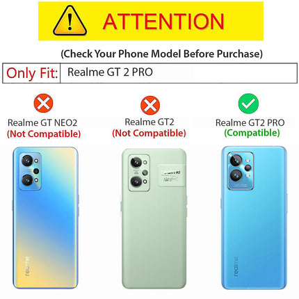 Noble Slim Flip Cover for Realme GT 2 Pro , Magnetic and Card Holder Stand Leather Flip Wallet Case (Black)