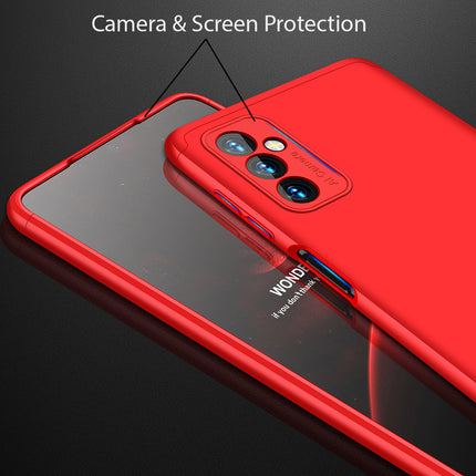 Double Dip Full 360 Protection Back Case Cover for Samsung Galaxy M52 (Red)