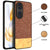 Mobizang Soft Fabric & Leather Hybrid Protective Back Cover for Honor 90 (5G) | Shockproof Slim Hard Anti Slip Back Case (Brown)