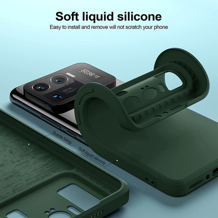 Matte Lens Protective Back Cover for Xiaomi Mi 11 Ultra , Slim Silicone with Soft Lining Shockproof Flexible Full Body Bumper Case (Green)