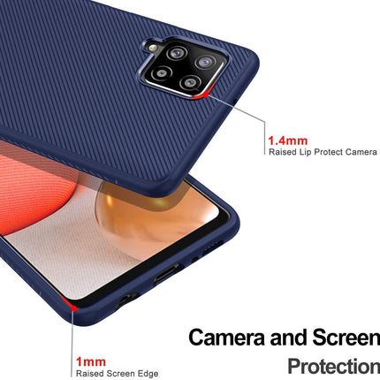 Twill TPU Shock Proof Soft Flexible Back Case Cover for Samsung Galaxy M42 (5G) (Blue)
