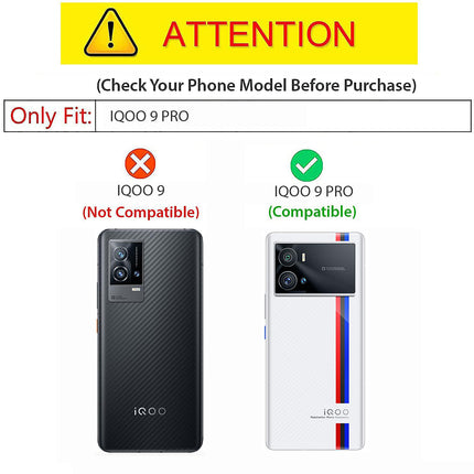 Matte Lens Protective Back Cover for Vivo IQOO 9 Pro , Slim Silicone with Soft Lining Shockproof Flexible Full Body Bumper Case (Blue)