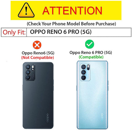 Double Dip Full 360 Protection Back Case Cover for Oppo Reno 6 Pro (5G) (Black)